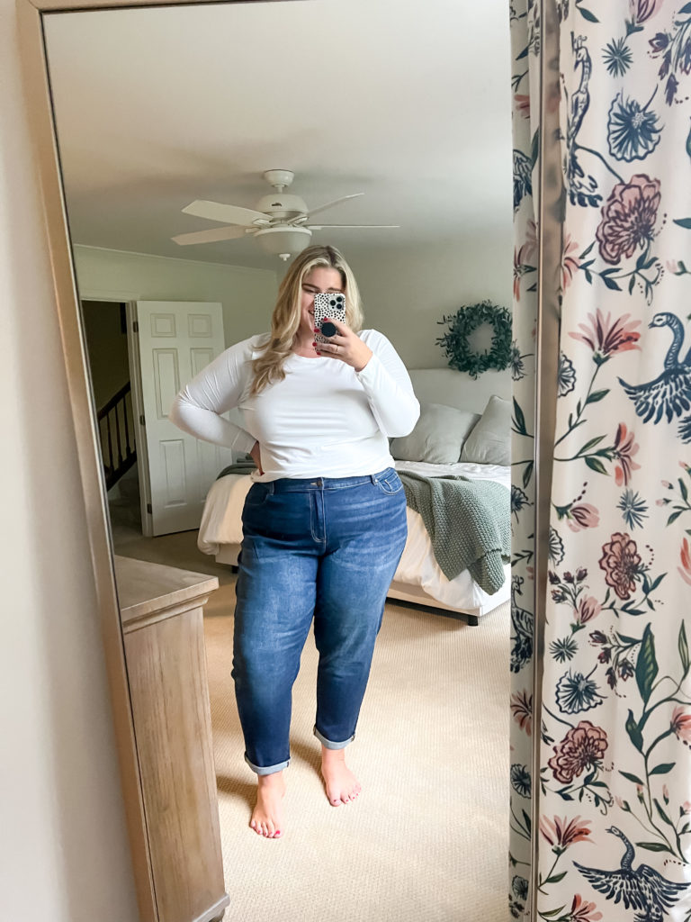 PLUS SIZE DENIM TRY ON HAUL ft. AMERICAN EAGLE! 