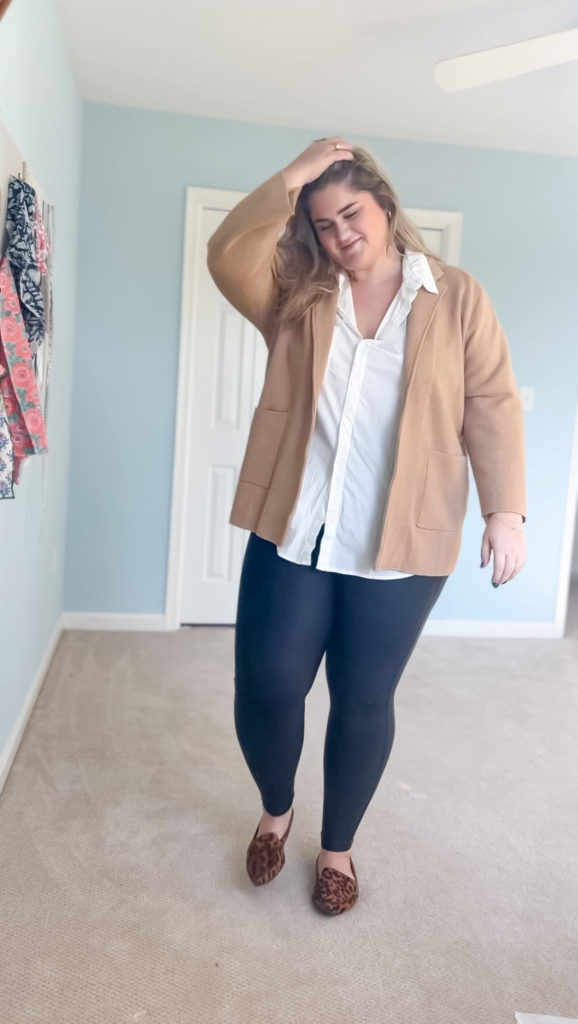3 Ways to Wear a Denim Shirt  Plus size winter outfits, Plus size fall  outfit, Outfits with leggings